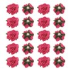 QUARKZMAN Pack of 20 Rose Hair Clips Flower 4 Inch