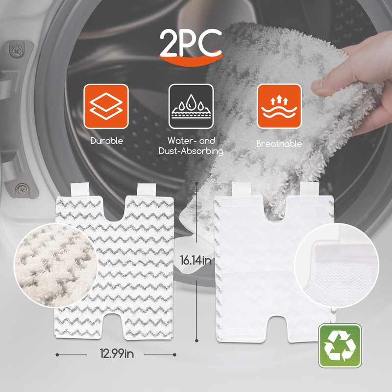 REECOO Steam Mops for Floor Cleaning, Unique Double-Sided Flip Design,