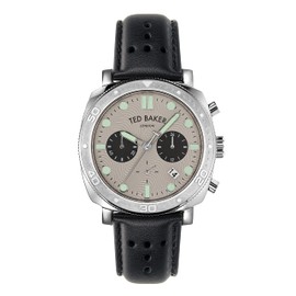 Ted Baker Caine Black Leather Strap Watch (Model: BKPCNF2019I)