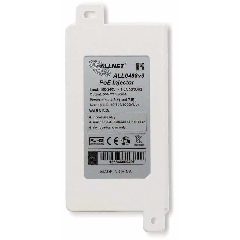 ALLNET ALL0488v6 PoE Injector 10/100 / 1000 MBit/s IEEE 802.3af