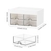 Catekro Desk Organizer with 4 Drawers, Multifunctional Pen Holder for