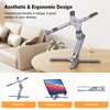 OMOTON 360° Rotating Laptop Stand Riser for Desk, Ergonomic Foldable