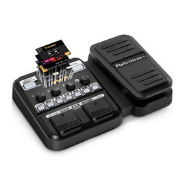 Flatsons KMF-1 Guitar Pedal, 77 Effects Guitar Multi Effects Pedal with 50 Preset, 42 Drum Rhythm, 18 Amp/Cab, Upgraded Color Screen, Aux In, Guitar Tuner Looper Expression Wah Volume Distortion Pedal