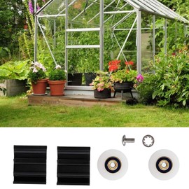 Greenhouse Halls Door Wheel Replacement Kits Replace Door Wheel Hall Hall Sliding Door Replacement Kit for Hall Garden Greenhouses Etc