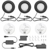GETINLIGHT 2.75" Wide 3000K Dimmable LED Puck Lights Kit, Plug-in