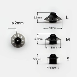 Phonak Compatible Hearing Aid Domes Open Smokey Small Medium Large Assorted Set