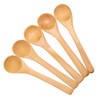 30pcs Mini Natural Wooden Children Spoon Kitchen Condiment Tool