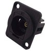 1 x Toslink Black Plastic Fibre Optic Adapter - CP30217