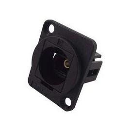 1 x Toslink Black Plastic Fibre Optic Adapter - CP30217