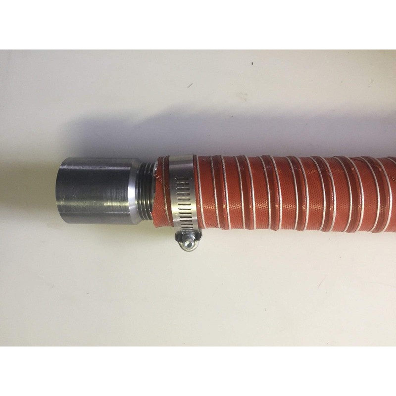 GenExhaust Universal Generator Large Exhaust Port 1-1/2" exhaust extension 1