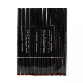 Lopez 로페즈 아이브로우 펜슬 눈썹 펜슬 흑갈색 12P 아이브로우펜슬 눈썹펜슬 눈썹그리기 Lopez Eyebrow Pencil Eyebrow Pen Dark Brown 12P Eyebrow Drawing