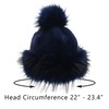LA CARRIE Women's Faux Fur Hat Russian Cossack Pompom Cap