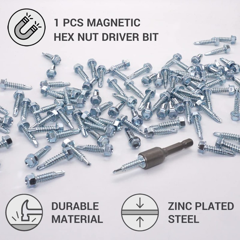 SKIR'CO (Pack of 150) DIN 7504K Galvanised Steel 5.5 x