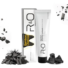 R&O Ageratum Whitening Toothpaste with Bamboo Charcoal, 3.53 oz - Great for Teeth Whitening, Reduces Plaque, Removes Stubborn Stains, Promotes Oral Health, Long - Lasting Fresh Breath (1)