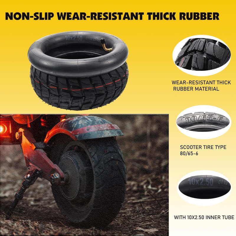 10 inch scooter tires,Replacement Thickened Pneumatic Tyres Off Road City