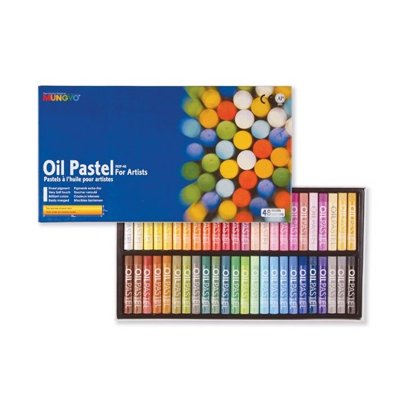 Mungyo Oil Pastels in Assorted Colours - 11 x 70 mm (Pack of 48)
