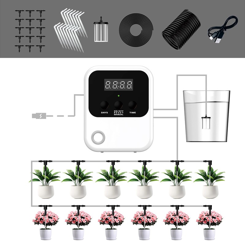 Automatic Watering Irrigation System, USB Irrigation System DIY Kit with