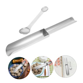 Generic 1 Set Stainless Steel Meatball Maker Set Food Grade Shrimp Ball Mold Spoon for Smooth Surface Lightweight Design for Delicious Meatballs