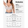 Brabalas Wireless Bras for Women, Extremely Comfortable Seamless Mesh Bralettes
