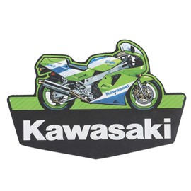 Kawasaki 1989 Ninja Motorcycle Metal Sign - Vintage Kawasaki Wall Decor for Garage or Man Cave