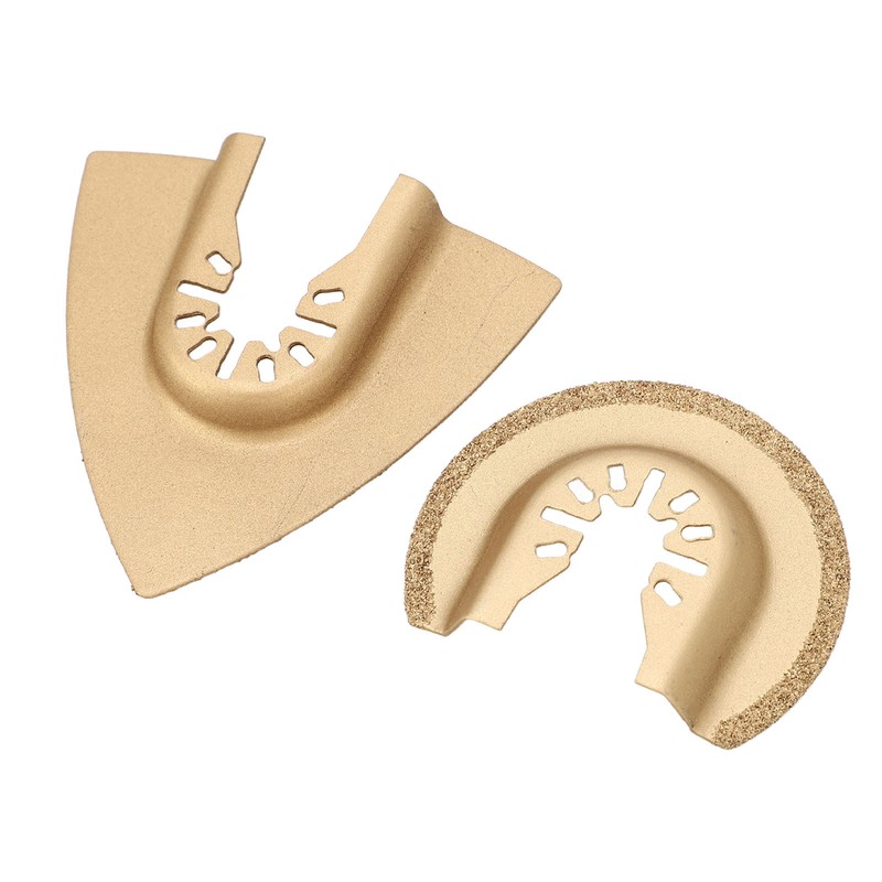 10Pcs Oscillating Saw Blade Triangle Semicircular High Carbon Steel Multitool