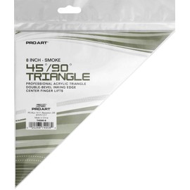 Pro Art 6-Inch 45/90-Degree Triangle, Smoke