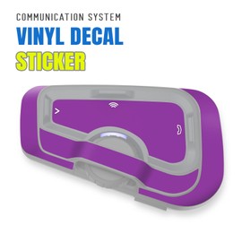 MC MOTOPARTS Protective Cover Decal Wrap Sticker 2 pcs Purple Compatible with Cardo Freecom 4X 2X