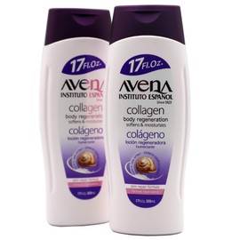 Avena Instituto Espanol Collagen Body Regeneration, Softens & Moisturizes, Skin Repair Formula, 2-pack Of 17 FL Oz each, 2 Bottles.