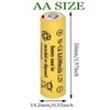 Yibatopow 16 Packs AA 300mAh Ni-CD 1.2V Rechargeable Batteries for