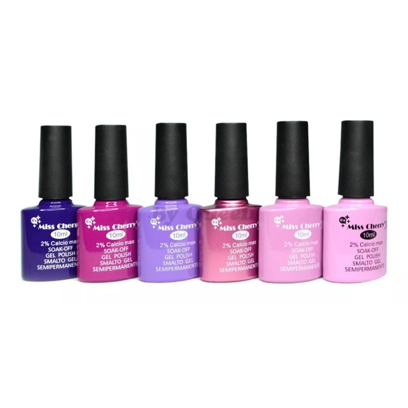 Miss Cherry Gel Semipermanente Gama D | Azul-morado | 12