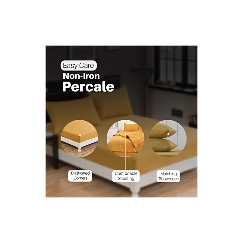 Divine Textiles Extra Deep Fitted Sheets 16"/40CM Deep Bedsheets, King