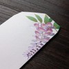 Midori 87168006 Early Summer Letter Envelope, Foil Wisteria Pattern
