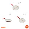 IMUSA USA 11" Nonstick Marble Interior Comal with Soft-Touch Handle,