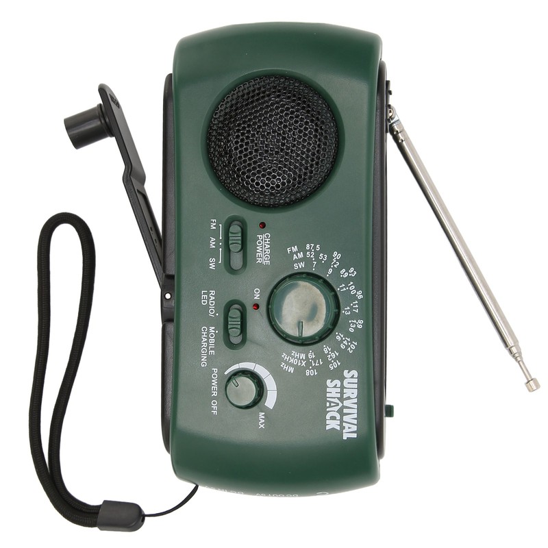 Hand Crank Radio Portable Practical LED Torch Outdoor Multi Band