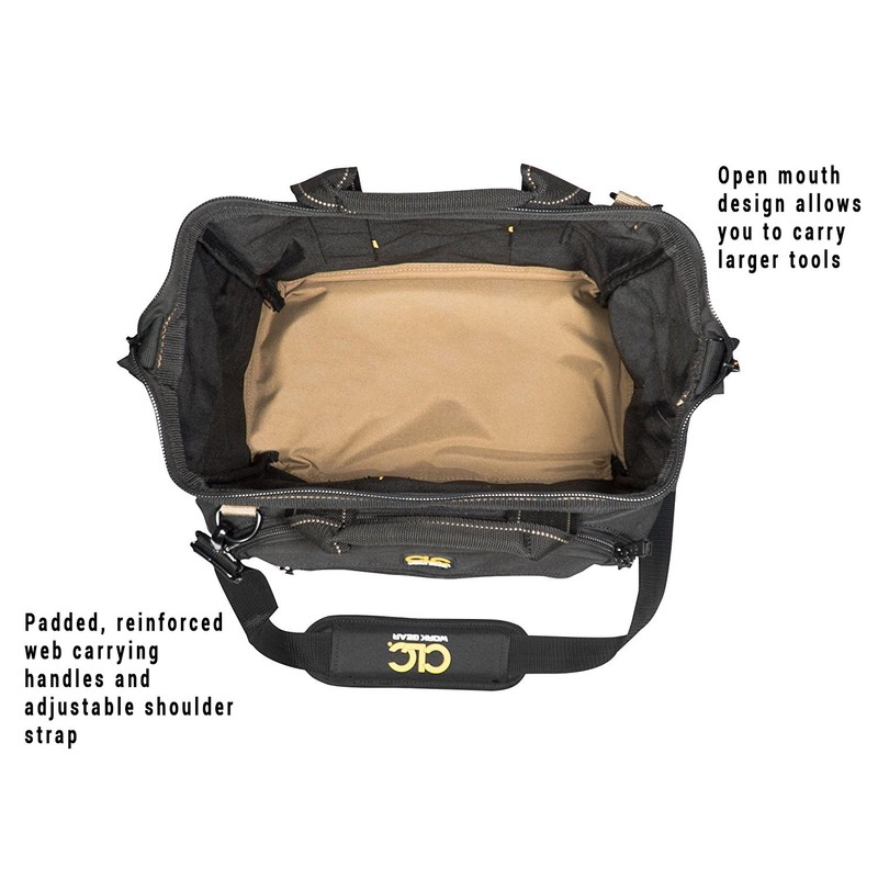 CLC Custom Leathercraft 1537 Multi-Compartment Tool Carrier, 30 Pocket, 13