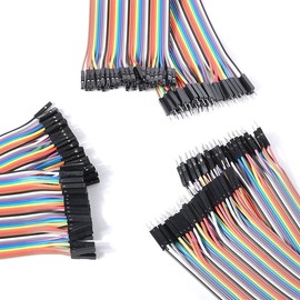 Hailege 120pcs/3 * 40pcs Breadboard Jumper Wires Prototype Board Dupont Wire Male to Male, Male to Female, Female to Female, 2.54mm to 2.54mm 20CM Length
