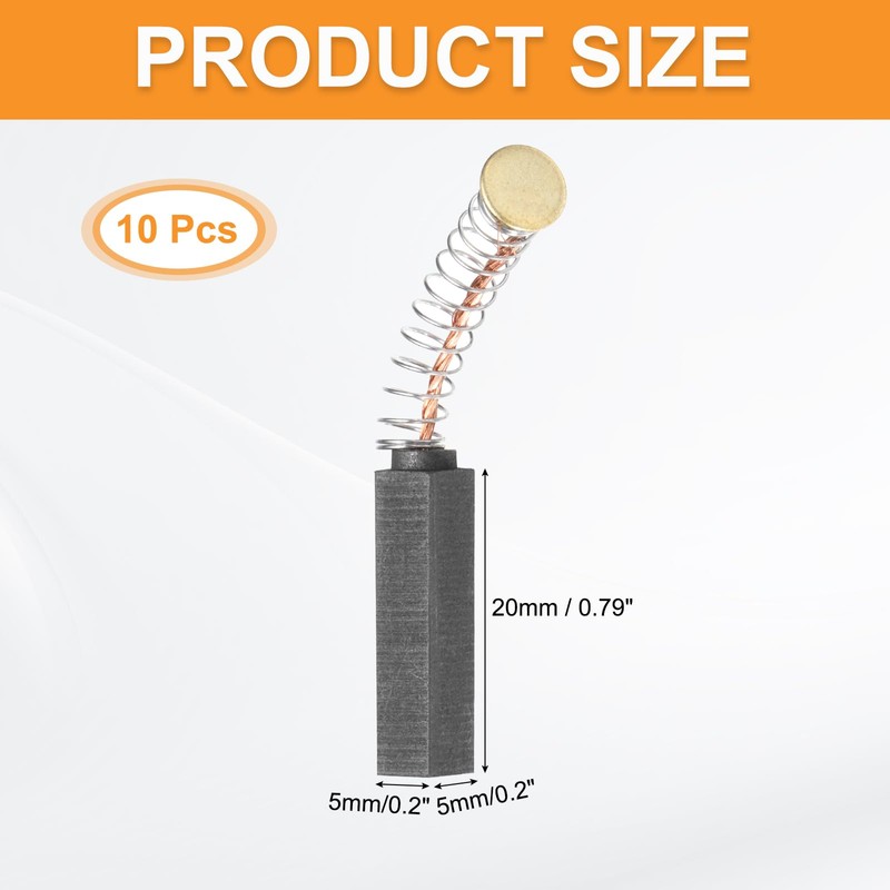 PATIKIL Carbon Brushes 0.79x0.2x0.2 Inch for Electric Motors Power Tool