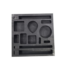 OTOOLWORLD 12 in 1 Graphite Casting Ingot Mold Metal Refining Scrap Bar Rectangle Square Circle Water Droplet