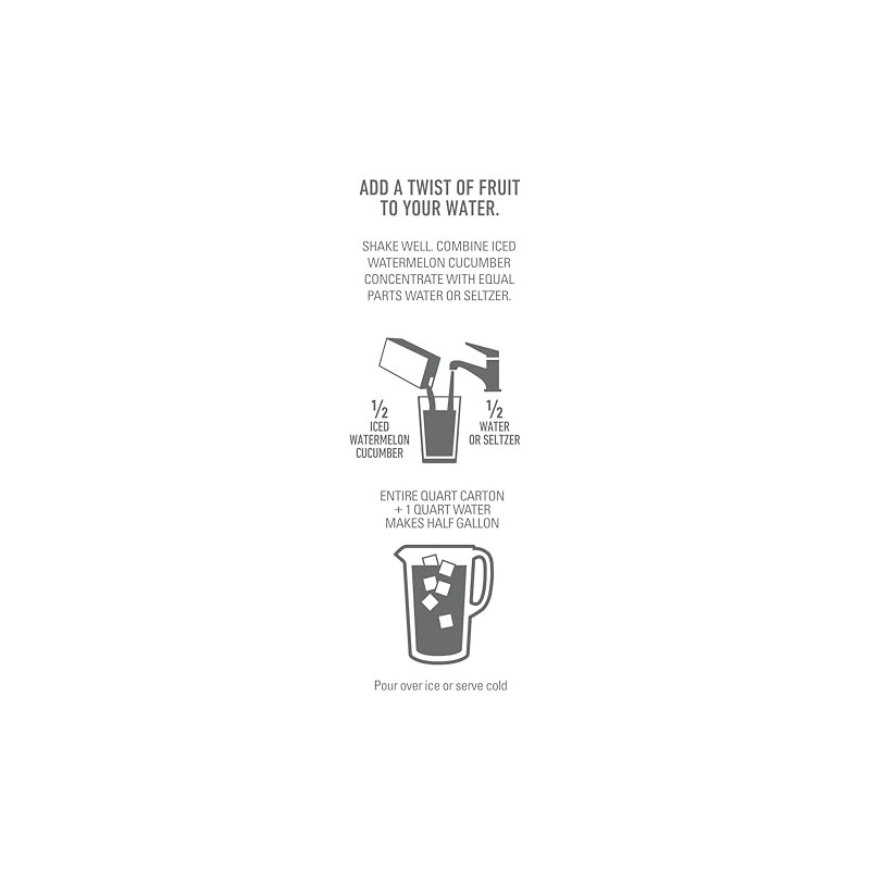 TAZO Tea Concentrate, (Iced Passion Herbal Tea, Watermelon Cucumber Refersher)