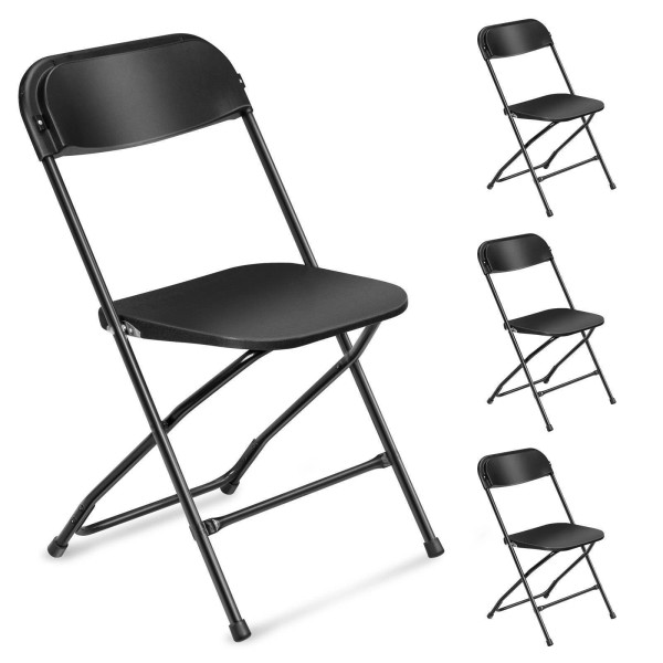 Unbranded 4x Plastic Folding Stackable Chair Garden Office Home Event