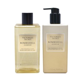 Victoria's Secret Bombshell Glamour Fine Fragrance Mist & Lotion Set, 8.4 Fl Oz (Pack of 2)