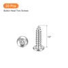 sourcing map #6 x 1/2" Torx Security Screws, 20pcs Button