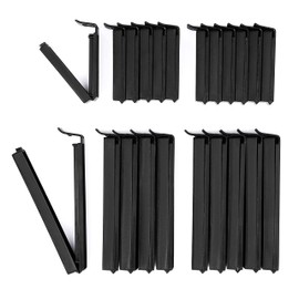 Vaily® Bag Clips Black Set of 22 Length 12 x 6 cm and 10 x 11 cm
