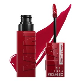Maybelline Labial Superstay Vinyl Ink 4.2ml, dura 16H, da brillo, sin grumos, sin transferencias