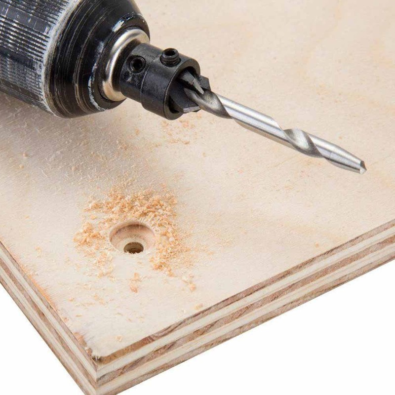 Big Horn 13200 Countersink Bit 7 piece set with Wooden