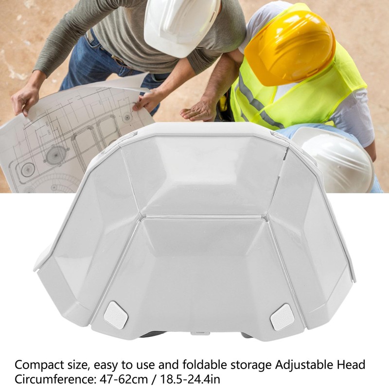 Foldable Safety Helmet Hard Hat Lightweight Adjustable Impact- for Outdoor