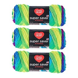 Red Heart Bulk Buy Super Saver Yarn (paquete de 3) Parrot E300-4968