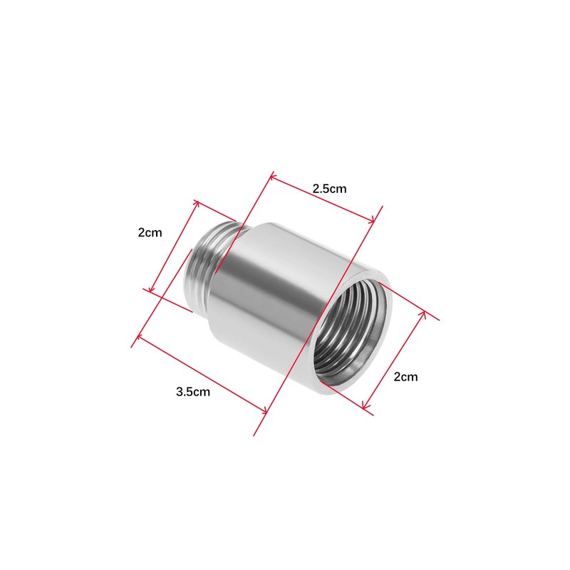SG Store 2Pcs 1/2" BSP Stainless Steel Male to Female