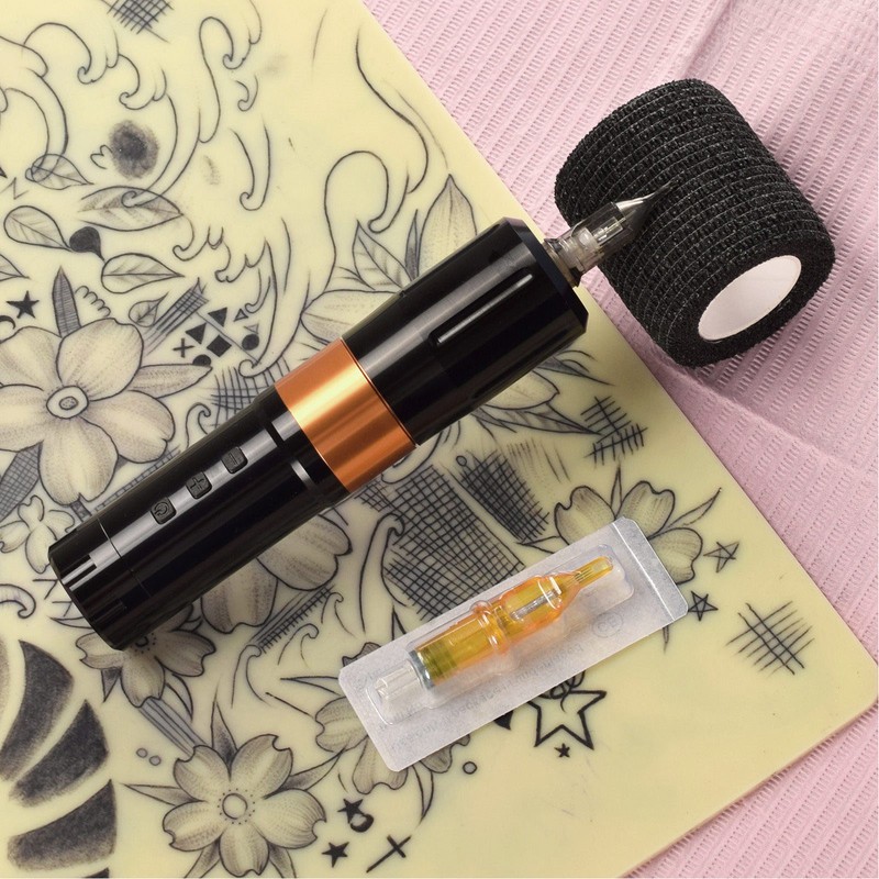 Cordless Tattoo Motor Pen Set Cleaning Blue Soap Microblading Pigment
