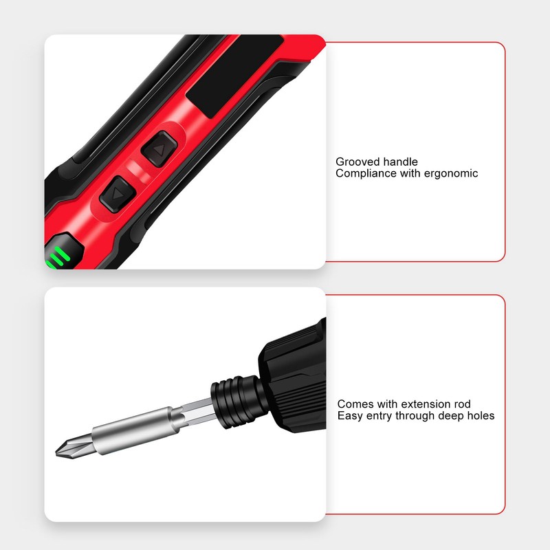 Electric Screwdriver Kit Large Torsion Rechargeable Multifunctional Mini Screw Driver